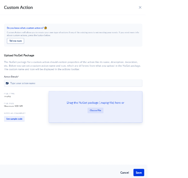 Custom Actions